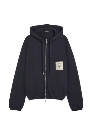 Jacquemus Torneo hooded zip sweatshirt - Blue
