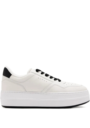 Hogan platform leather sneakers - White