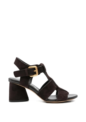 mara bini buckle-strap suede sandals - Brown