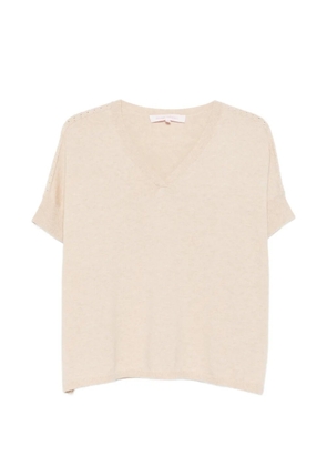 absolut cashmere V-neck top - Neutrals