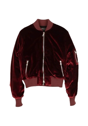 AMIRI velvet bomber jacket - Red