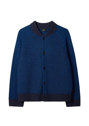 PS Paul Smith buttoned textured cardigan - Blue