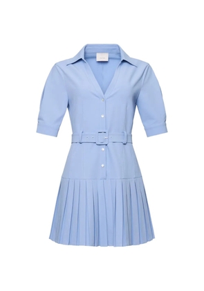 Cinq A Sept Moriah pleated belted mini dress - Blue