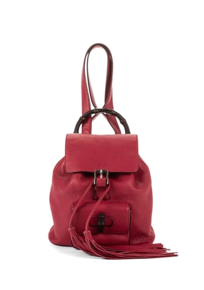 Gucci Pre-Owned buckle top-handle backpack - Red