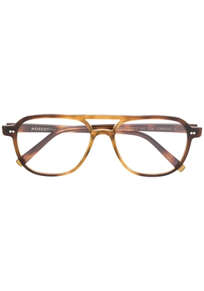 Moscot pilot-frame glasses - Brown