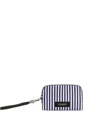 Dolce & Gabbana striped poplin tote bag - Blue
