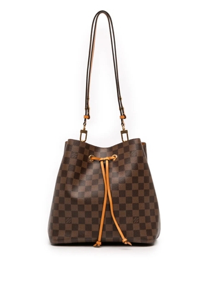Louis Vuitton Pre-Owned 2019 Damier Ebene Neonoe MM bucket bag - Brown