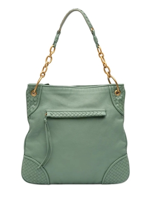 Bottega Veneta Pre-Owned 2000-2007 Intrecciato Trimmed Leather shoulder bag - Green
