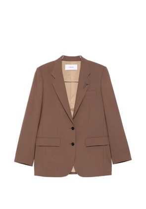 Lardini button-fastening flap-pocket blazer - Brown