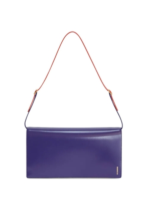 Jil Sander medium File leather shoulder bag - Purple