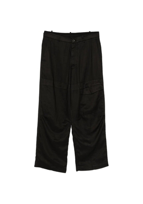 Masnada buttoned cargo trousers - Black