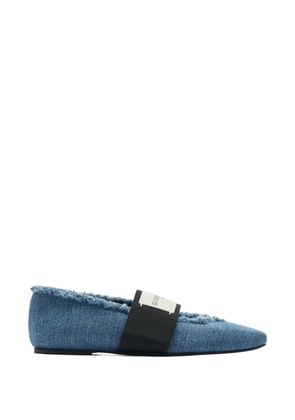 Givenchy square-toe ballet flats - Blue