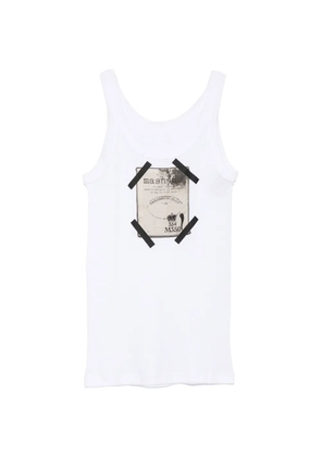 Masnada graphic-print vest - White