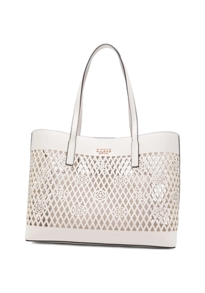 GUESS USA Letty cutout tote bag - White