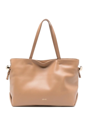 LIU JO logo-detail tote bag - Neutrals