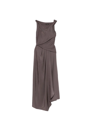 Eleh draped dress - Brown