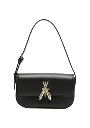 Patrizia Pepe logo-appliqué shoulder bag - Black