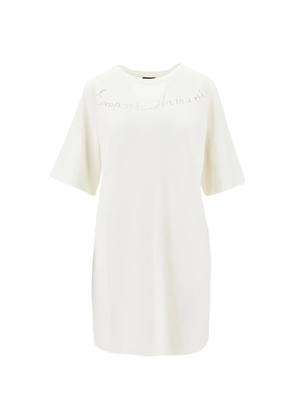 Emporio Armani round neck dress - Neutrals
