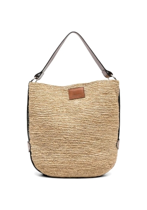 ISABEL MARANT Bayia raffia tote bag - Neutrals