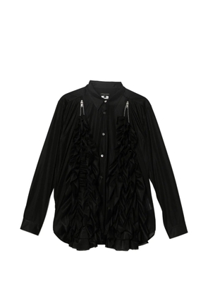 Comme des Garçons Homme Plus ruffled shirt - Black