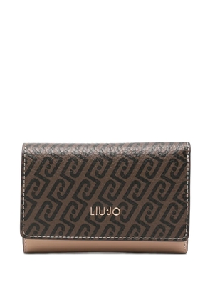 LIU JO monogram leather wallet - Neutrals