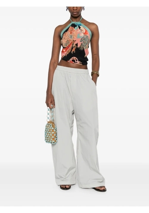 ETRO halterneck printed top - Black