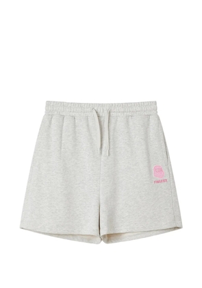 FINGERCROXX drawstring patch pocket shorts - Grey