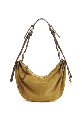 ISABEL MARANT large Maia half-moon braided-strap shoulder bag - Neutrals