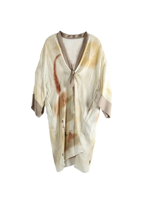 YANGKEHAN tie-front cape - Neutrals