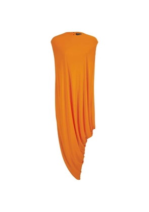 TOM FORD draped sleeveless top - Orange