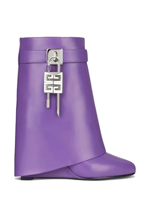 Givenchy Shark Lock ankle boots - Purple