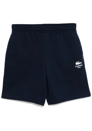 Lacoste printed cotton fleece shorts - Blue