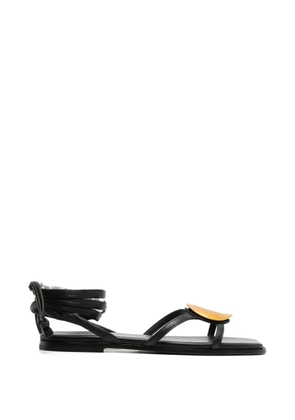 Vic Matie Baron wrap leather sandals - White