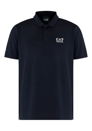 Ea7 Emporio Armani logo-detail polo shirt - Blue