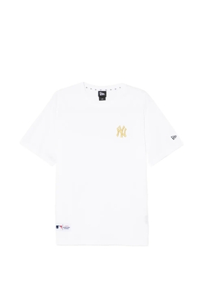 NEW ERA CAP logo-embroidered crew neck T-shirt - White