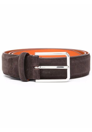 Santoni classic buckle belt - Brown