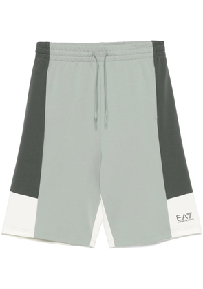 Ea7 Emporio Armani colour-block shorts - Green