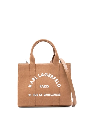 Karl Lagerfeld mini Rue St-Guillaume tote bag - Brown