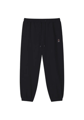 FINGERCROXX logo-patch trousers - Black