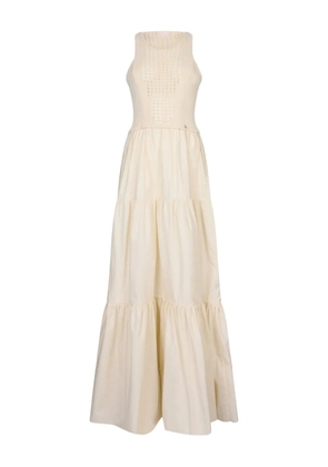 LIU JO cotton maxi dress - Neutrals