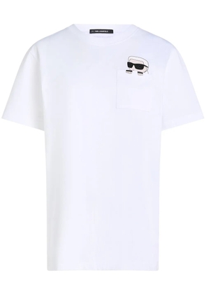 Karl Lagerfeld Ikon Peak-a-Boo T-shirt - White