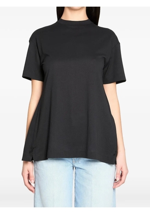 Jacquemus paper effect open back t-shirt - Black