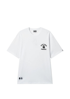 FINGERCROXX logo-print T-shirt - White
