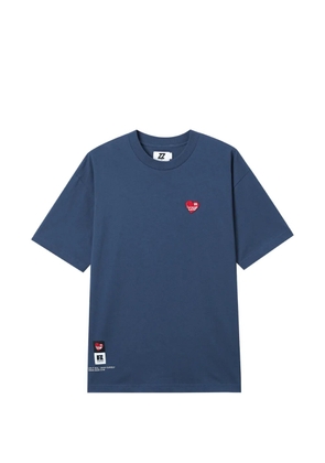 izzue heart-patch T-shirt - Blue
