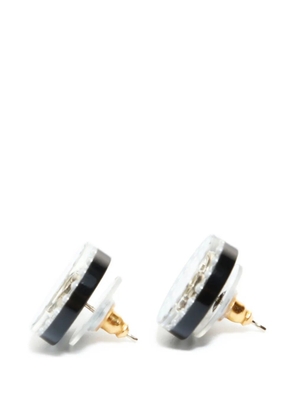 CHANEL Pre-Owned 2019 CC round earrings - Gold