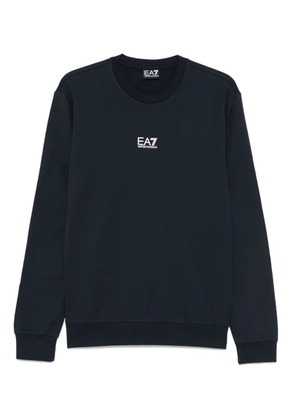 Ea7 Emporio Armani logo-print sweatshirt - Blue