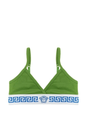Versace Medusa ribbed bra - Green