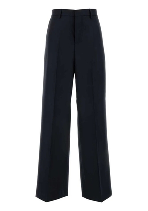 AMI Paris high-waisted wool trousers - Blue