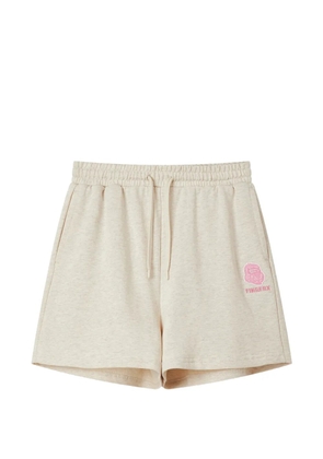 FINGERCROXX drawstring patch shorts - Neutrals