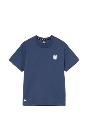 NEW ERA CAP logo-patch T-shirt - Blue